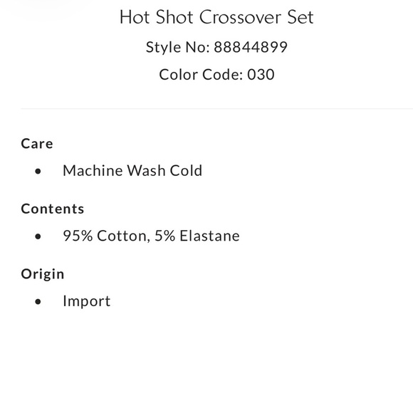 Free People Hot Shot Crossover Set Size Large NWOT - Picture 5 of 16